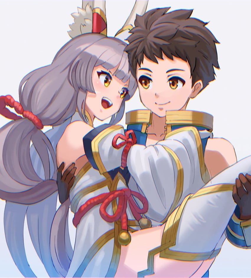 rex and nia (xenoblade chronicles and 1 more) drawn by saburou_(jako)