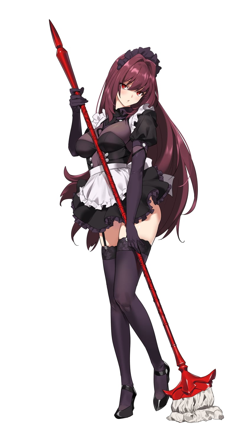 scathach (fate and 1 more) drawn by yd_(orange_maru)