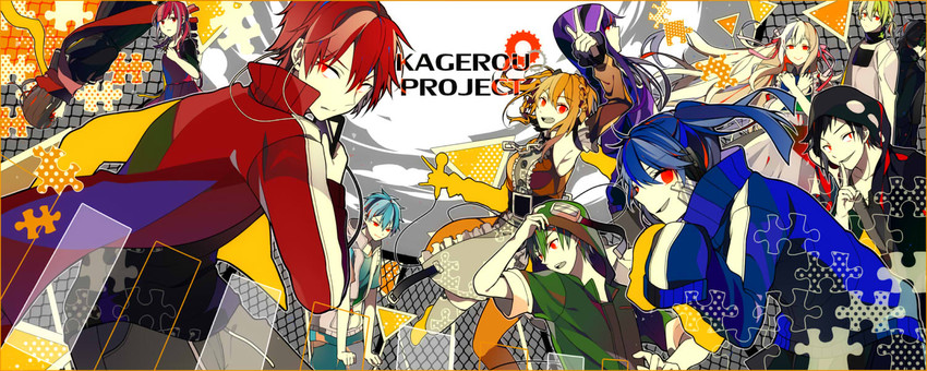 tateyama ayano, kozakura marry, kisaragi shintarou, kido tsubomi, ene, and 7 more (kagerou project and 1 more) drawn by shino_yuki