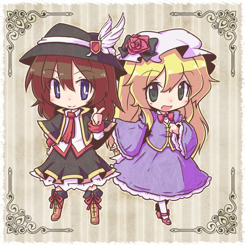 usami renko and maribel hearn (touhou) drawn by fushigi_ebi