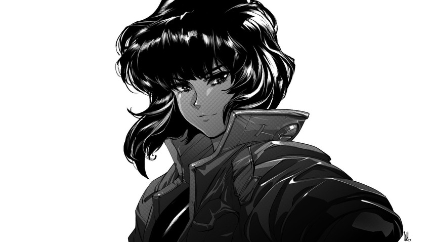 kusanagi motoko (ghost in the shell) drawn by david_liu