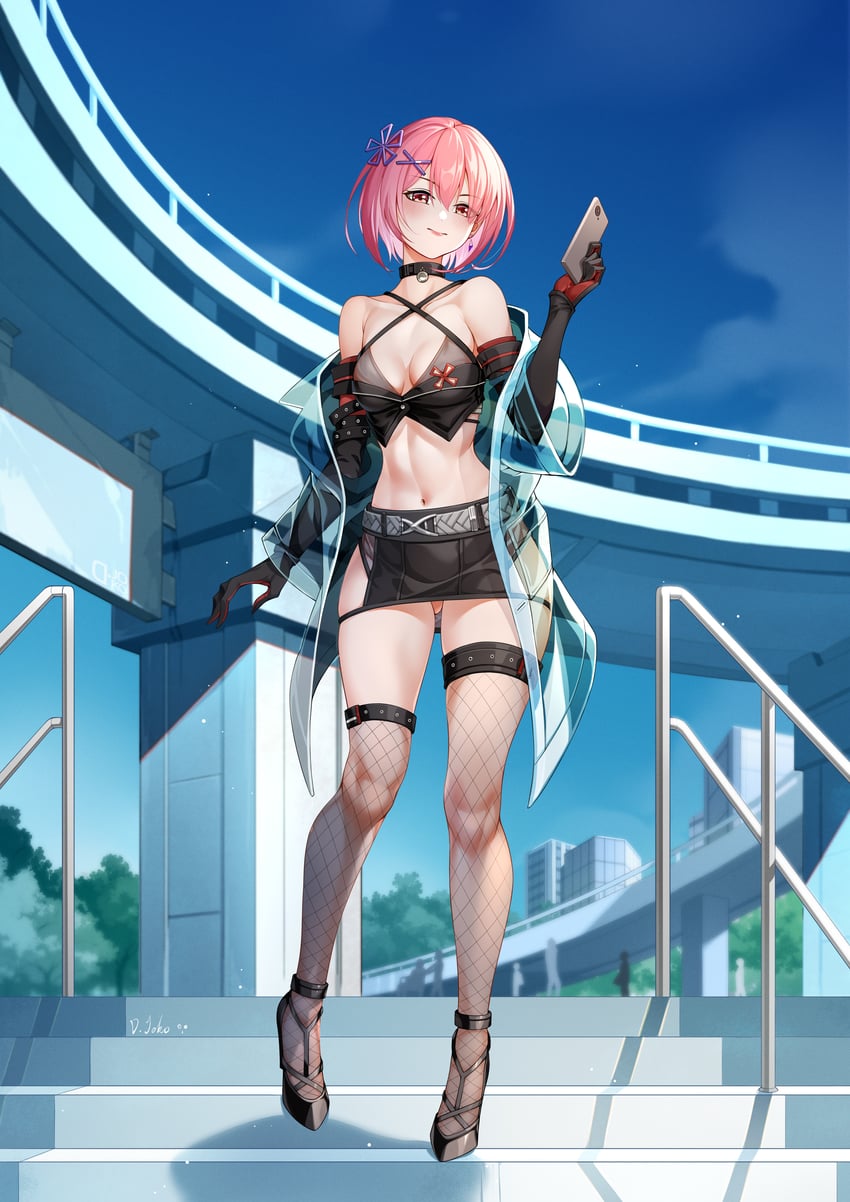 ram (re:zero kara hajimeru isekai seikatsu) drawn by d._joko