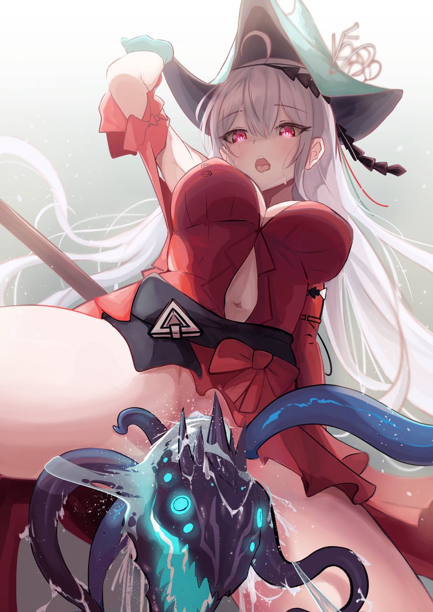 skadi and skadi the corrupting heart (arknights) drawn by mumi_daohu