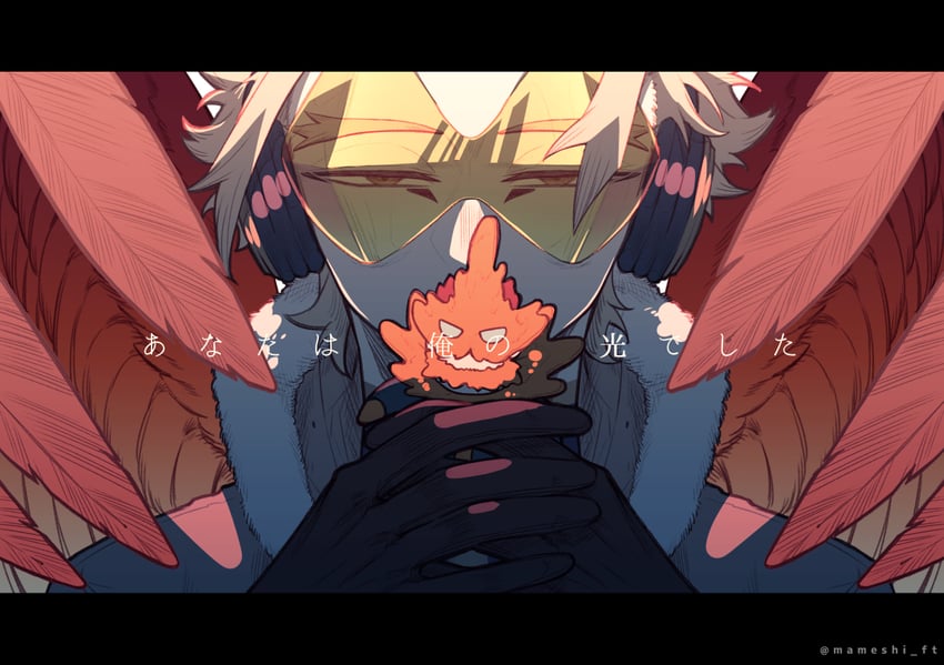 endeavor and hawks (boku no hero academia) drawn by macha@meshi