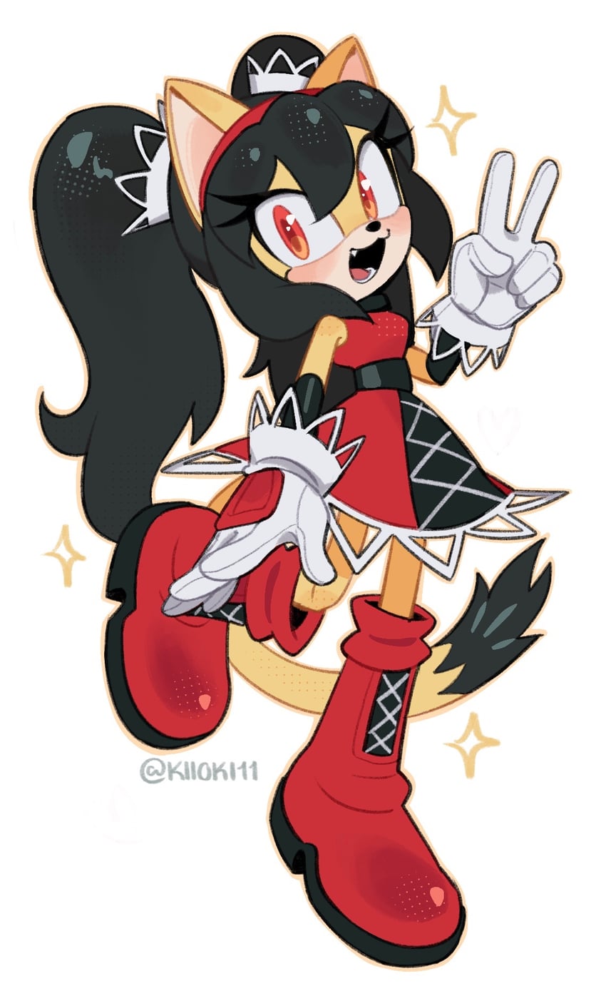 honey the cat (sonic and 2 more) drawn by kiioki11