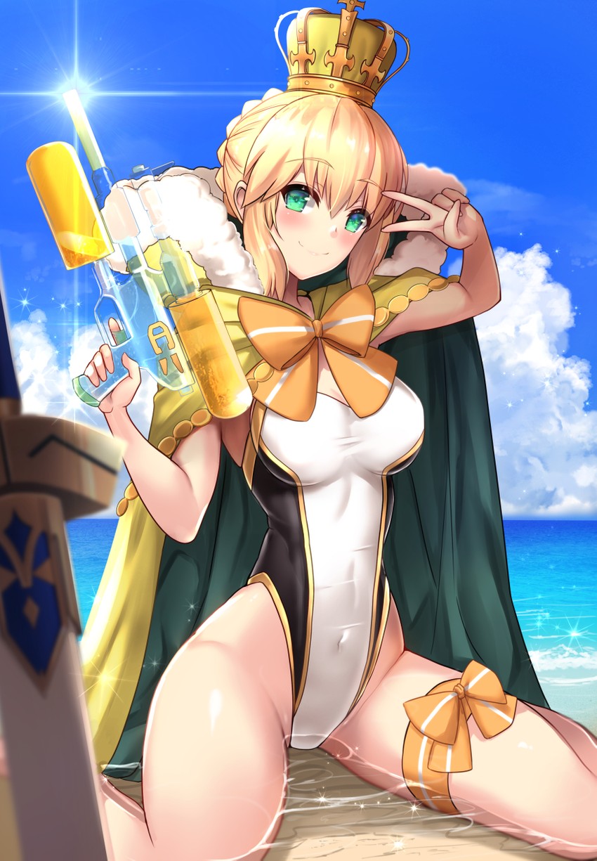 artoria pendragon (fate and 1 more) drawn by untue