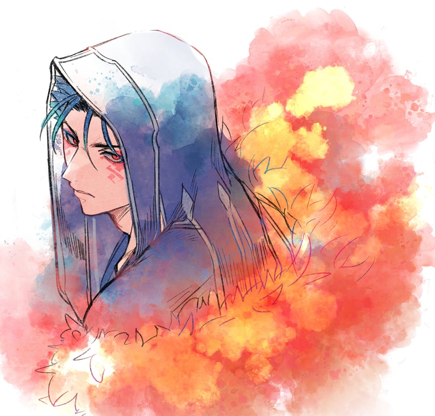 cu chulainn and cu chulainn alter (fate and 1 more) drawn by osoba_(smen29)