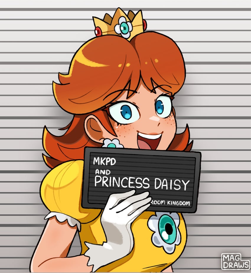 princess daisy (mario and 1 more) drawn by mag_(magdraws)