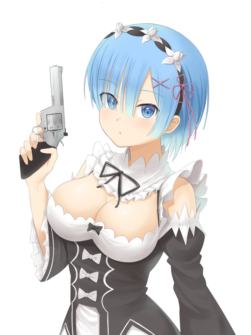 rem (re:zero kara hajimeru isekai seikatsu) drawn by arowana_(user_dffw7273)
