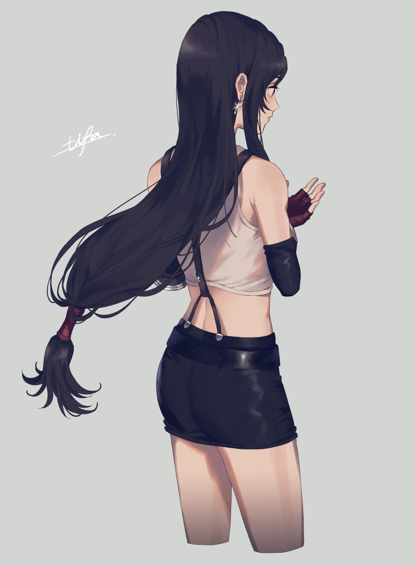 tifa lockhart (final fantasy and 1 more) drawn by 234_(1234!)