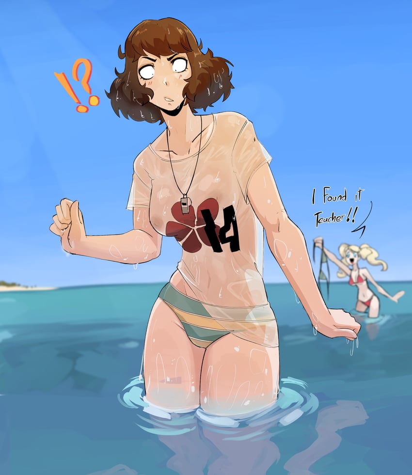 takamaki anne and kawakami sadayo (persona and 1 more) drawn by cupperexe