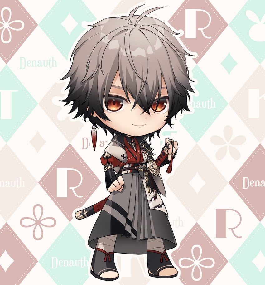 ryoma barrenwort (nijisanji and 1 more) drawn by mil2