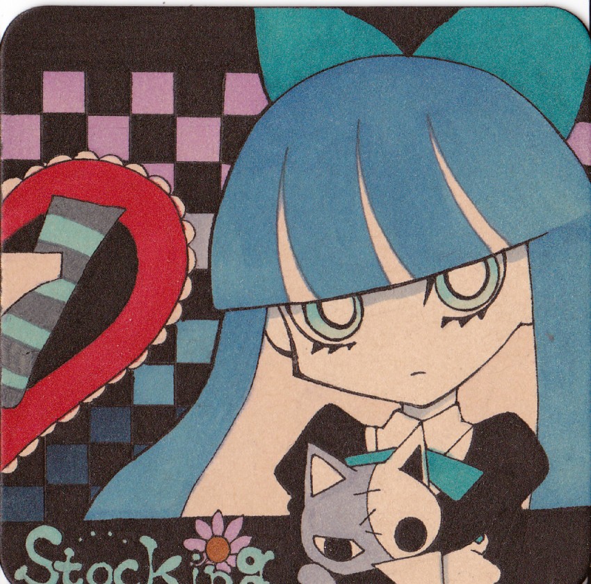 stocking and honekoneko (panty & stocking with garterbelt) drawn by mosho