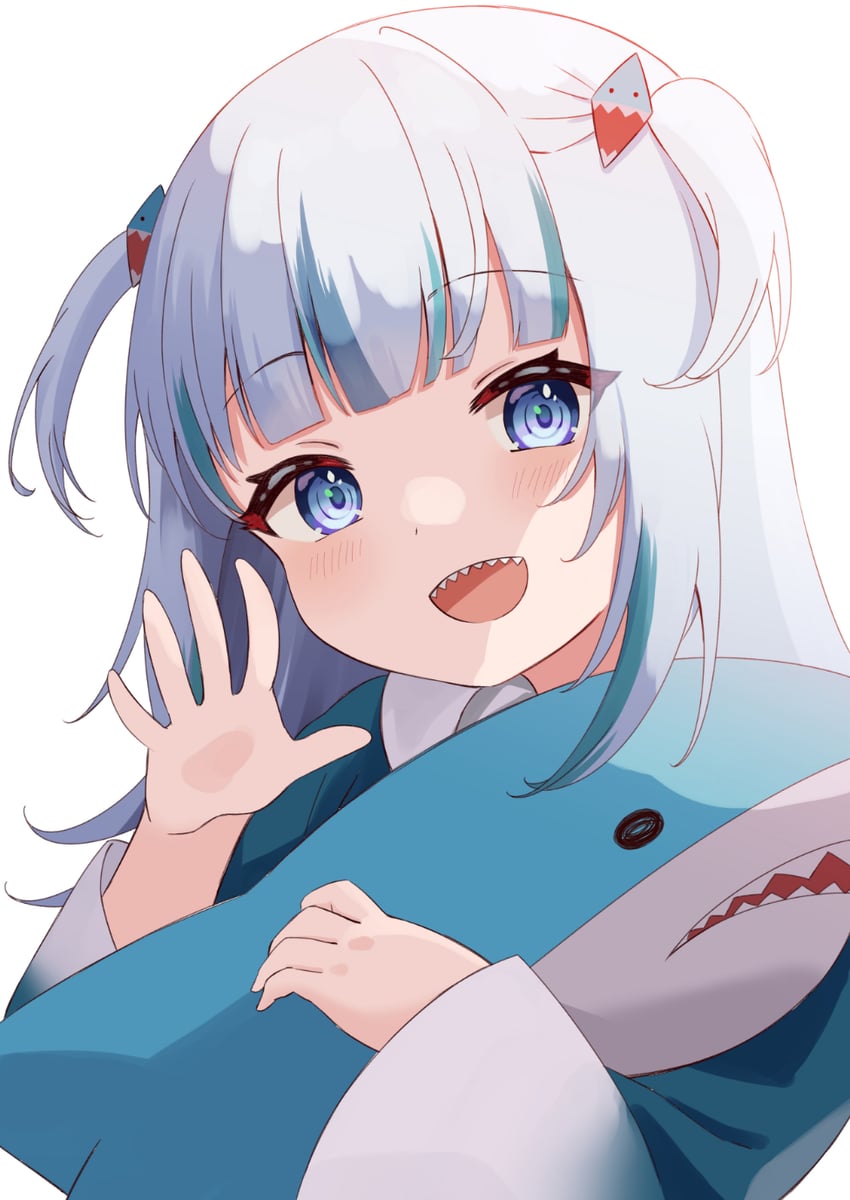 gawr gura (hololive and 1 more) drawn by kamachi_(kamati0maru)