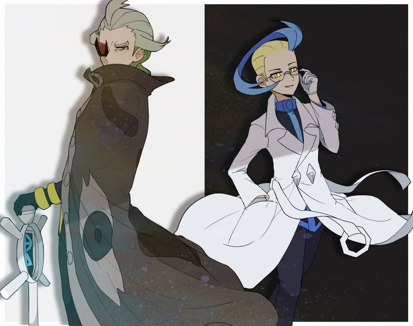 ghetsis and colress (pokemon and 1 more) drawn by suta_5255