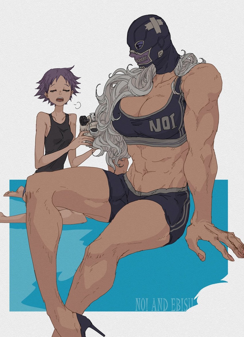 noi and ebisu (dorohedoro) drawn by labell_xx