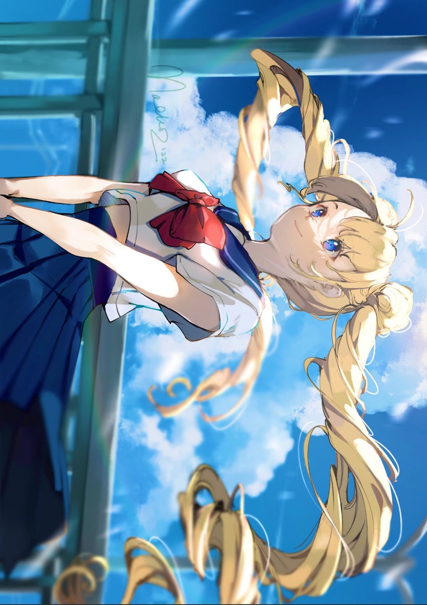 tsukino usagi (bishoujo senshi sailor moon) drawn by nachoz_(nachozart)