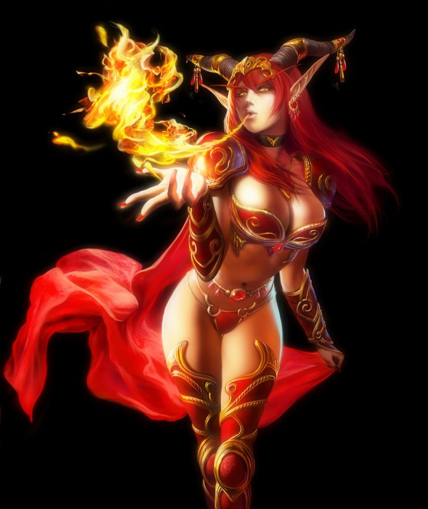 alexstrasza (warcraft) drawn by azazel1944