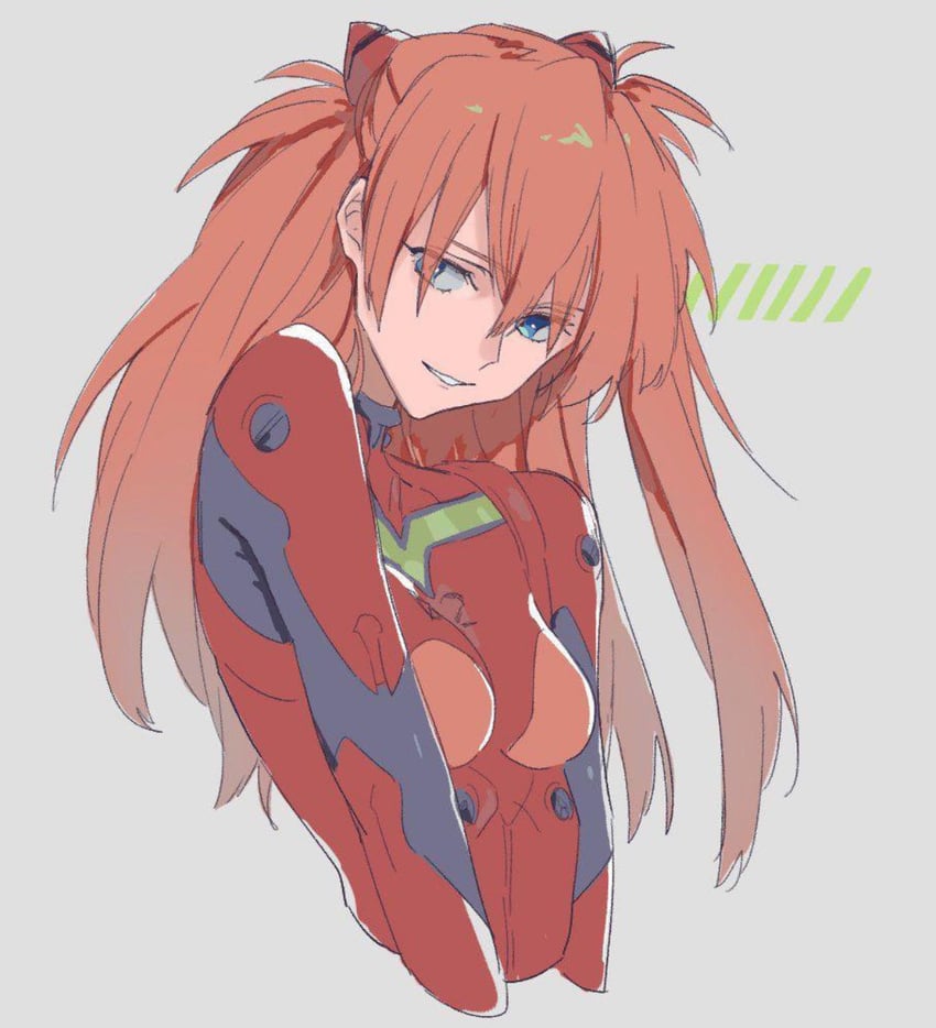 souryuu asuka langley (neon genesis evangelion) drawn by itou_(very_ito)