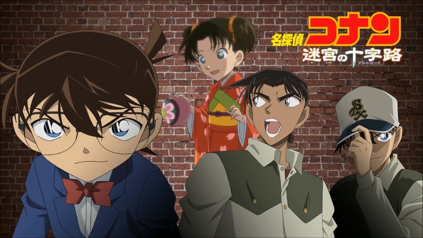 edogawa conan, kudou shin'ichi, hattori heiji, and tooyama kazuha (meitantei conan)