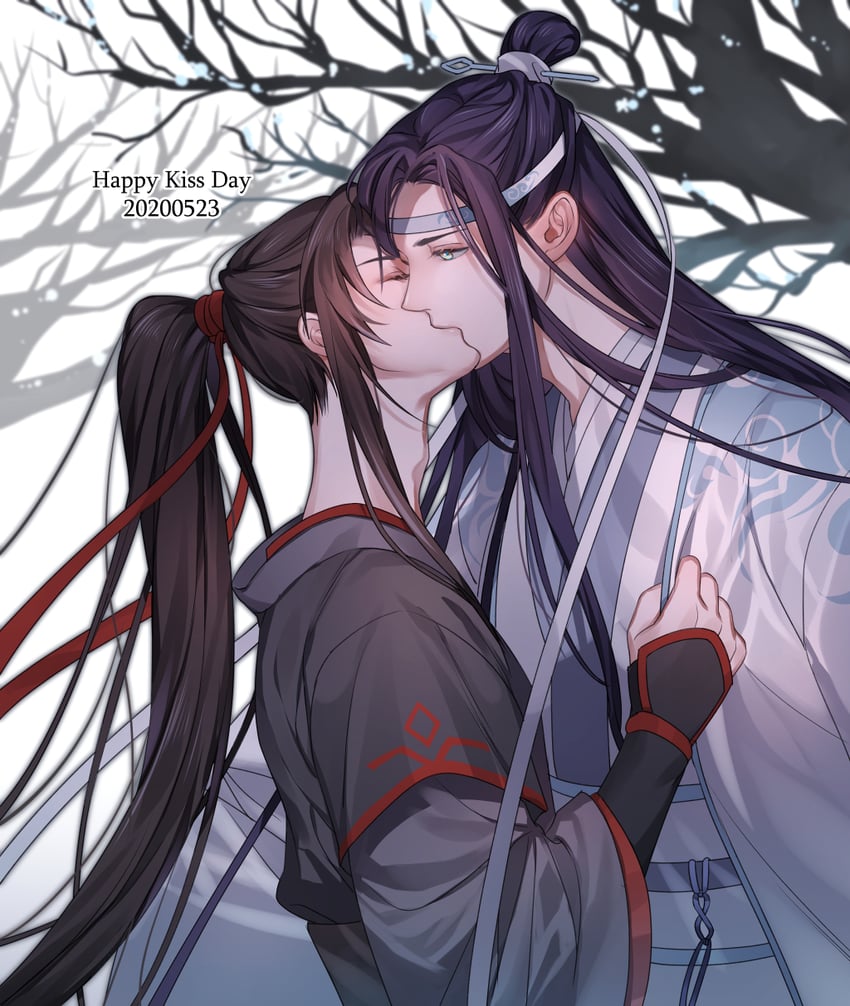 wei wuxian and lan wangji (modao zushi) drawn by ran_kisaragi