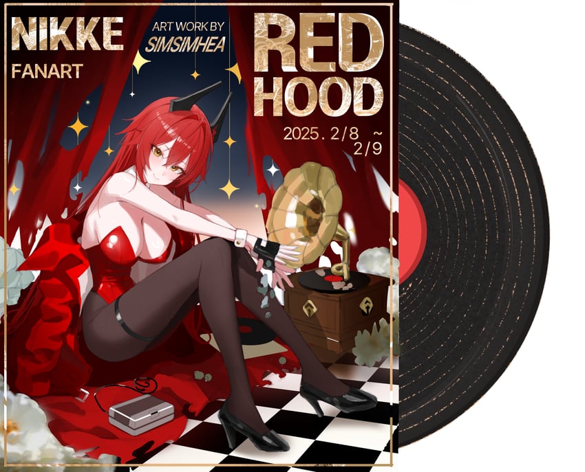 red hood (goddess of victory: nikke) drawn by simsimhea