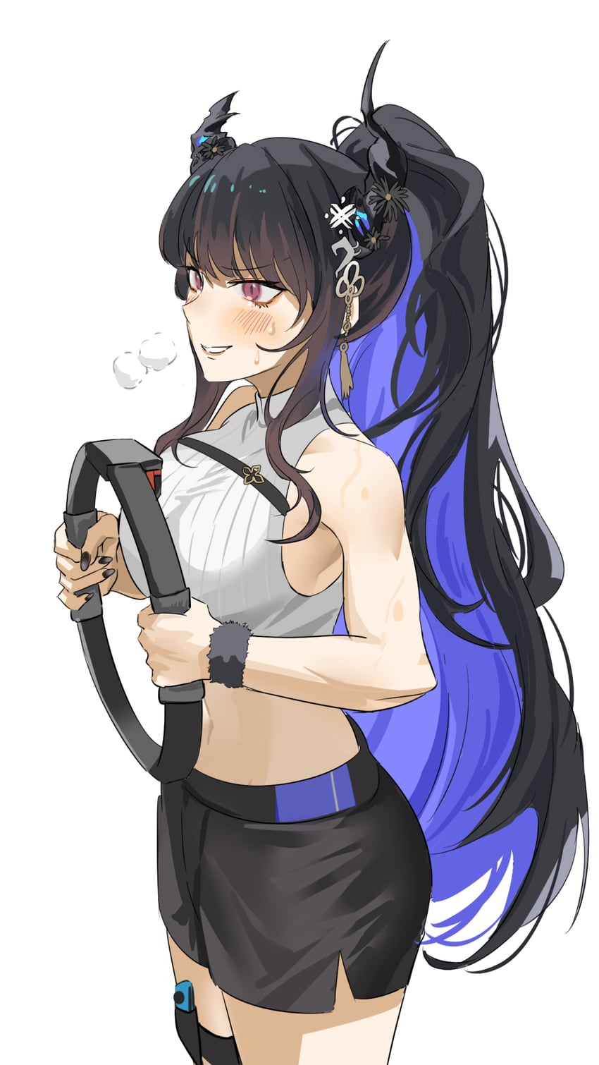 nerissa ravencroft (hololive and 2 more) drawn by set7
