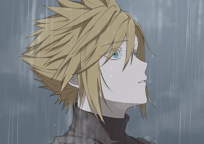 cloud strife (final fantasy and 2 more) drawn by gongju_s2