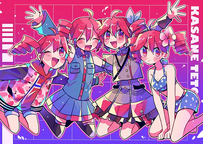 kasane teto (utau and 1 more) drawn by yuusuke-kun