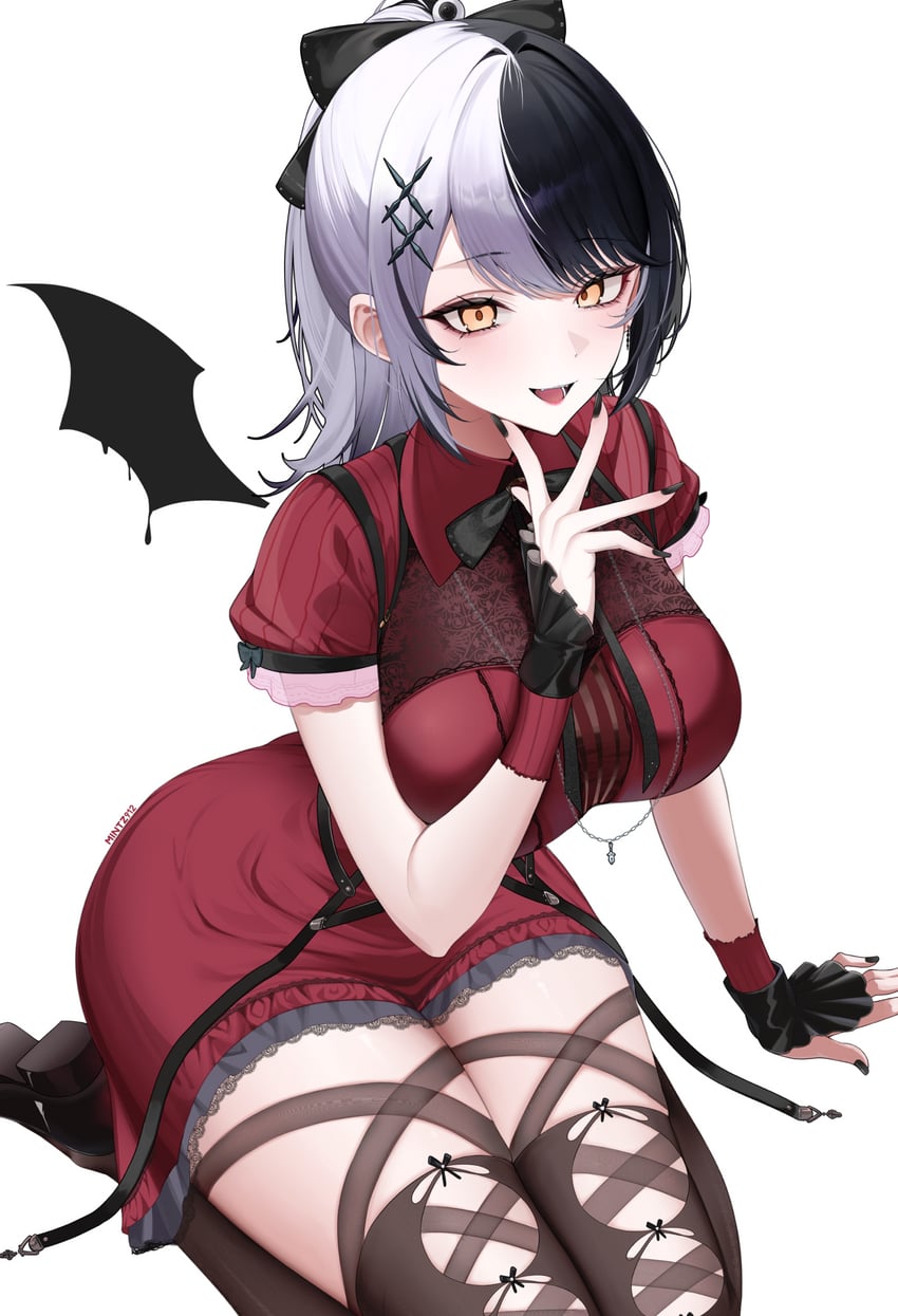 shiori novella (hololive and 1 more) drawn by mintz912