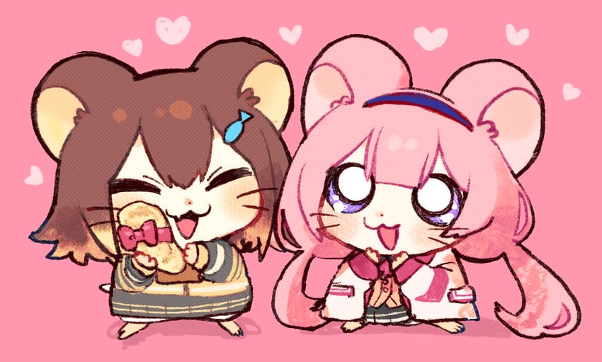 suo sango and fumino tamaki (nijisanji and 1 more) drawn by amyami_(vt_amami)