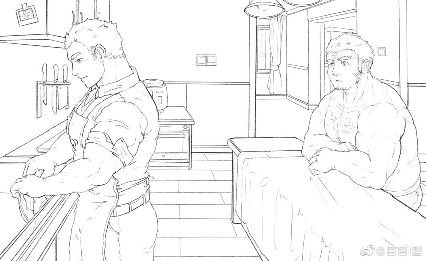 protagonist 3 and houzouin oniwaka (tokyo afterschool summoners) drawn by me-me_(mouact2)