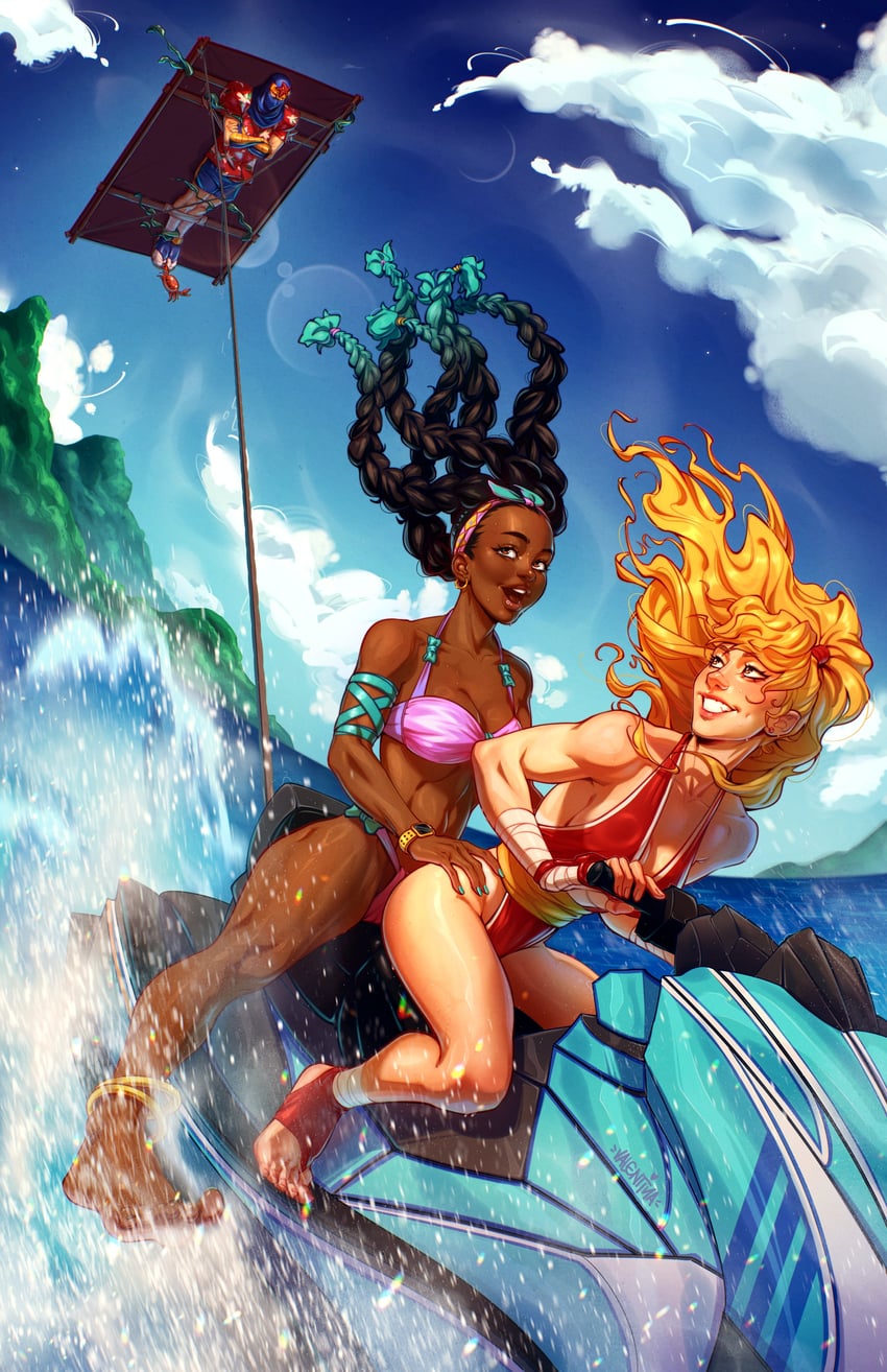 kimberly jackson, genryuusai maki, and shou (street fighter and 5 more) drawn by valentina_tavolilla