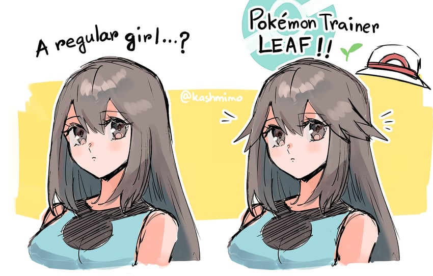 leaf (pokemon and 1 more) drawn by kash-phia