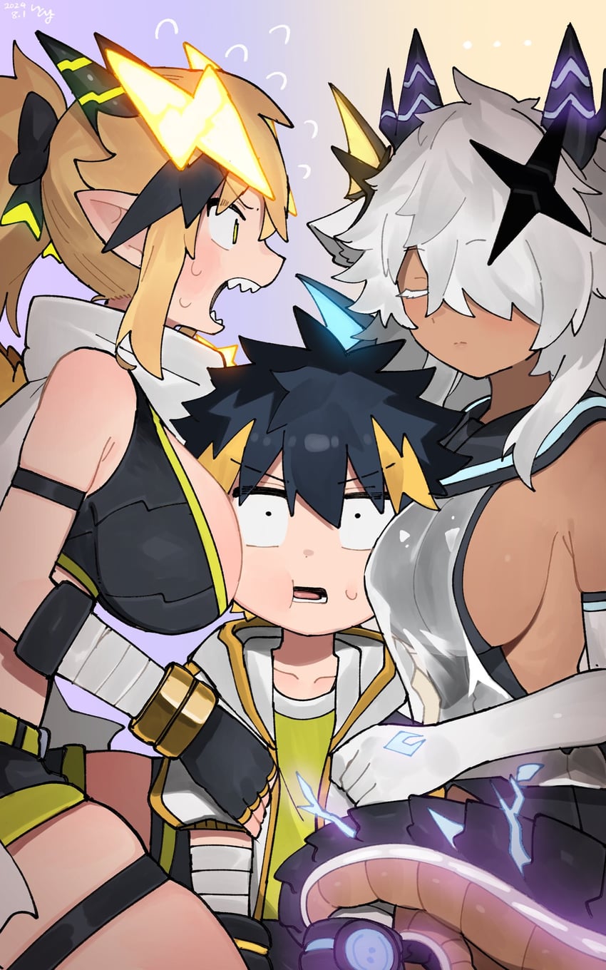 san-chan, nakamura yuto, and mun-chan (original and 1 more) drawn by itoriyo