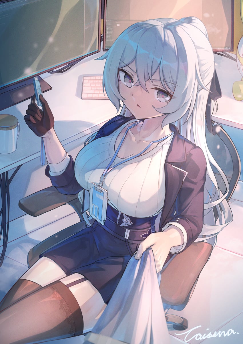 bronya zaychik (honkai and 1 more) drawn by caisena