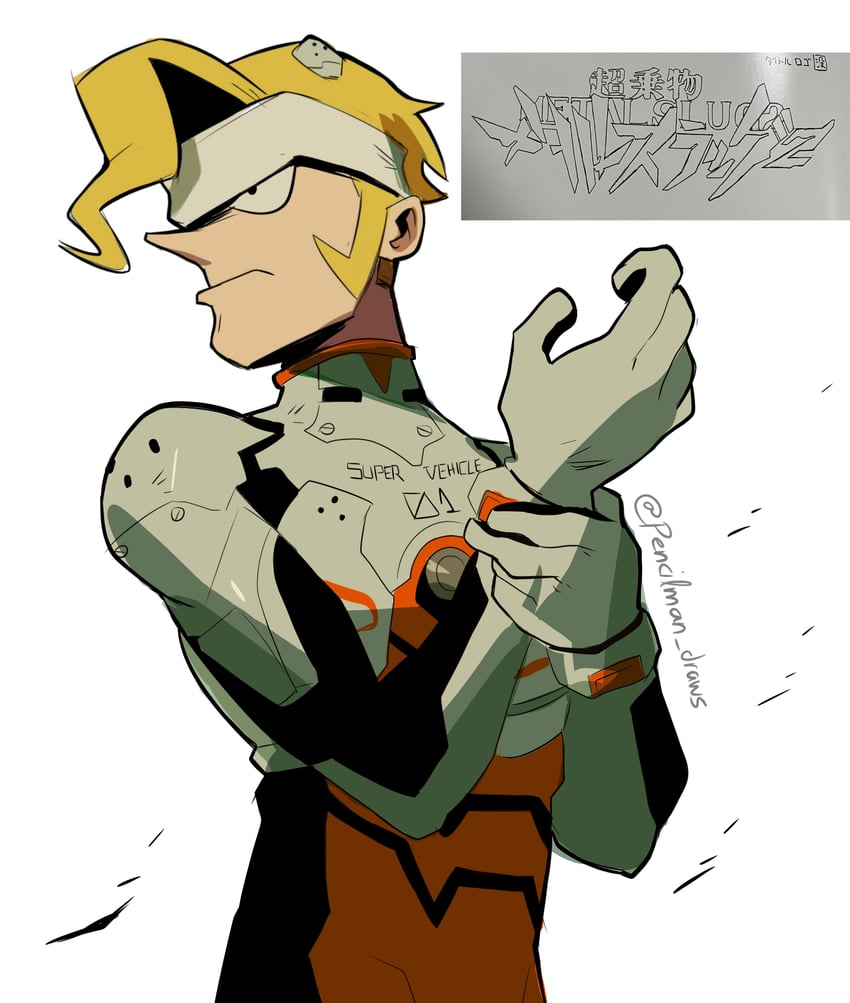 marco rossi (neon genesis evangelion and 1 more) drawn by pencilman_draws