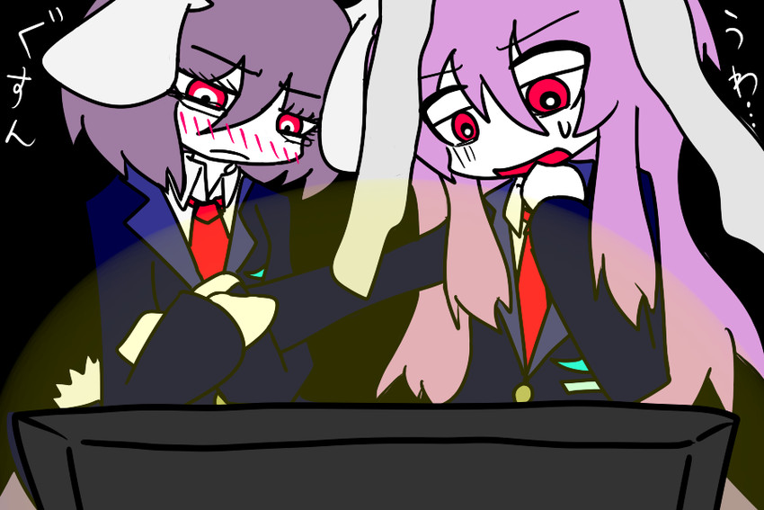 reisen udongein inaba and reisen (touhou) drawn by sentaku-bune
