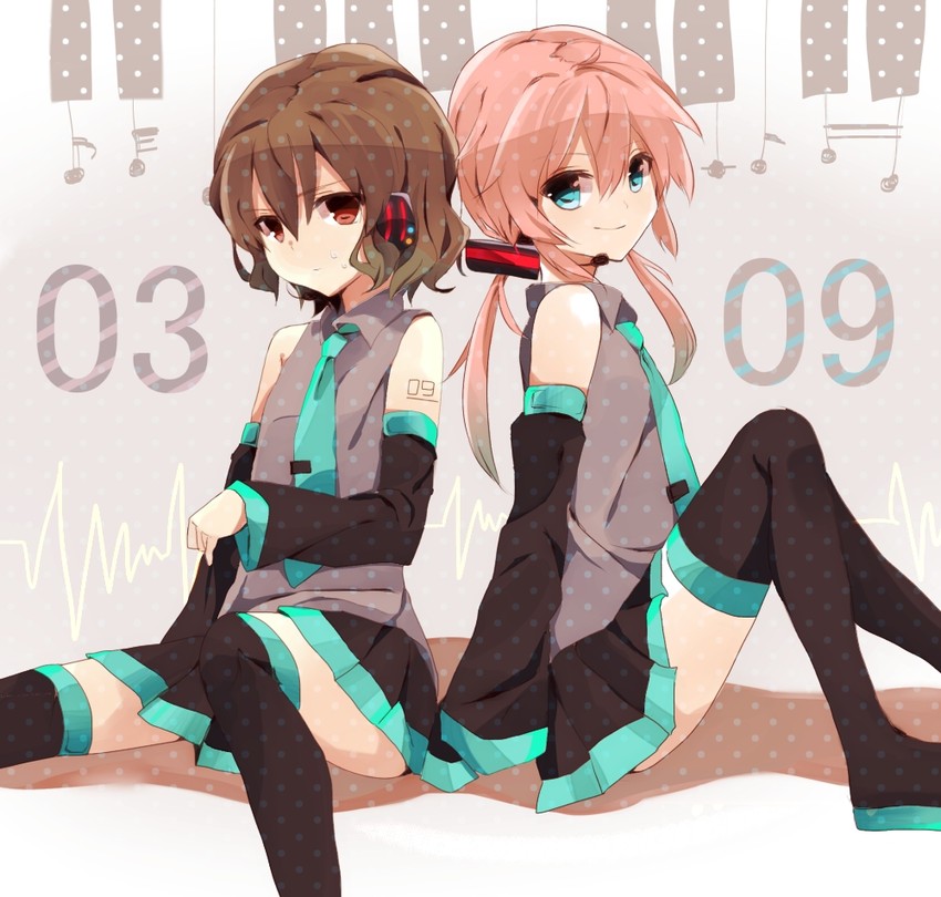 hatsune miku, kirino ranmaru, and shindou takuto (vocaloid and 2 more) drawn by mahyack