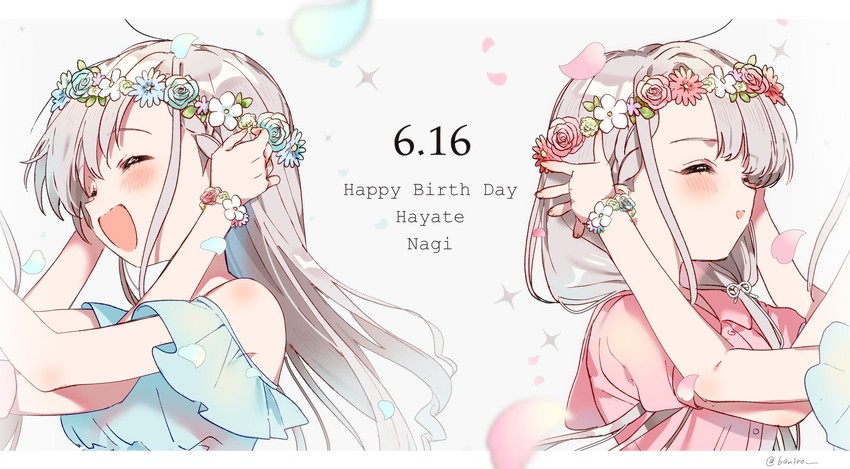 hisakawa hayate and hisakawa nagi (idolmaster and 2 more) drawn by banirou
