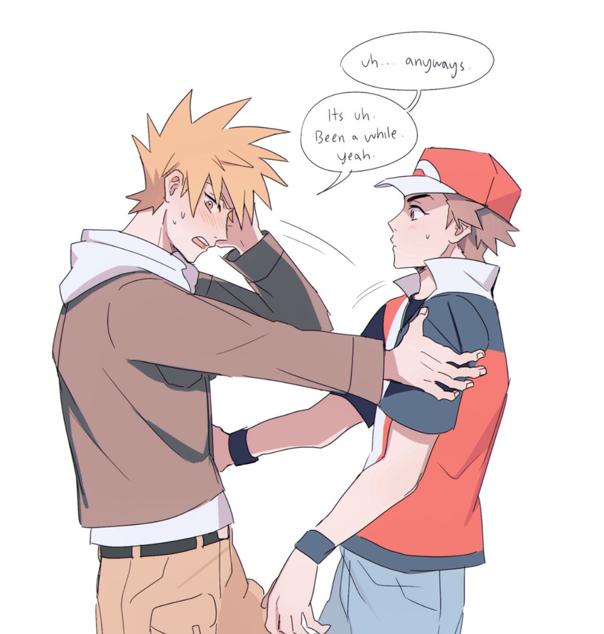 red and blue oak (pokemon and 2 more) drawn by seirorath