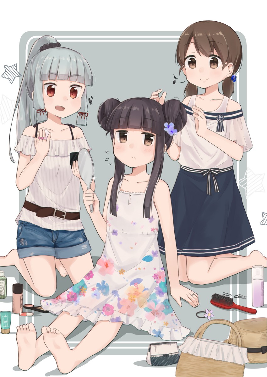 murakumo, hatsuyuki, and shirayuki (kantai collection) drawn by aoshima_sakana