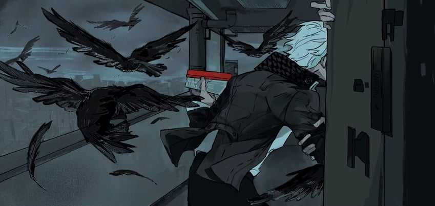 narukami yu (persona and 1 more) drawn by hamusitas