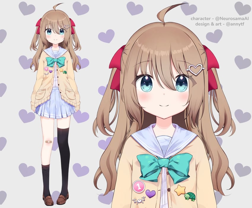 neuro-sama and vedal987 (vedal ai and 1 more) drawn by anyuu