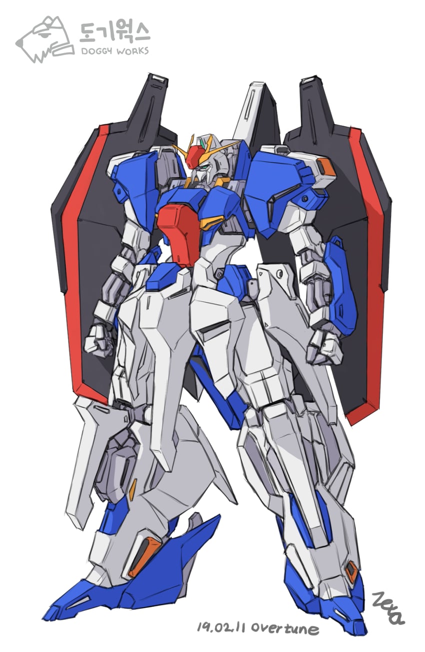 zeta gundam (original and 3 more) drawn by z006