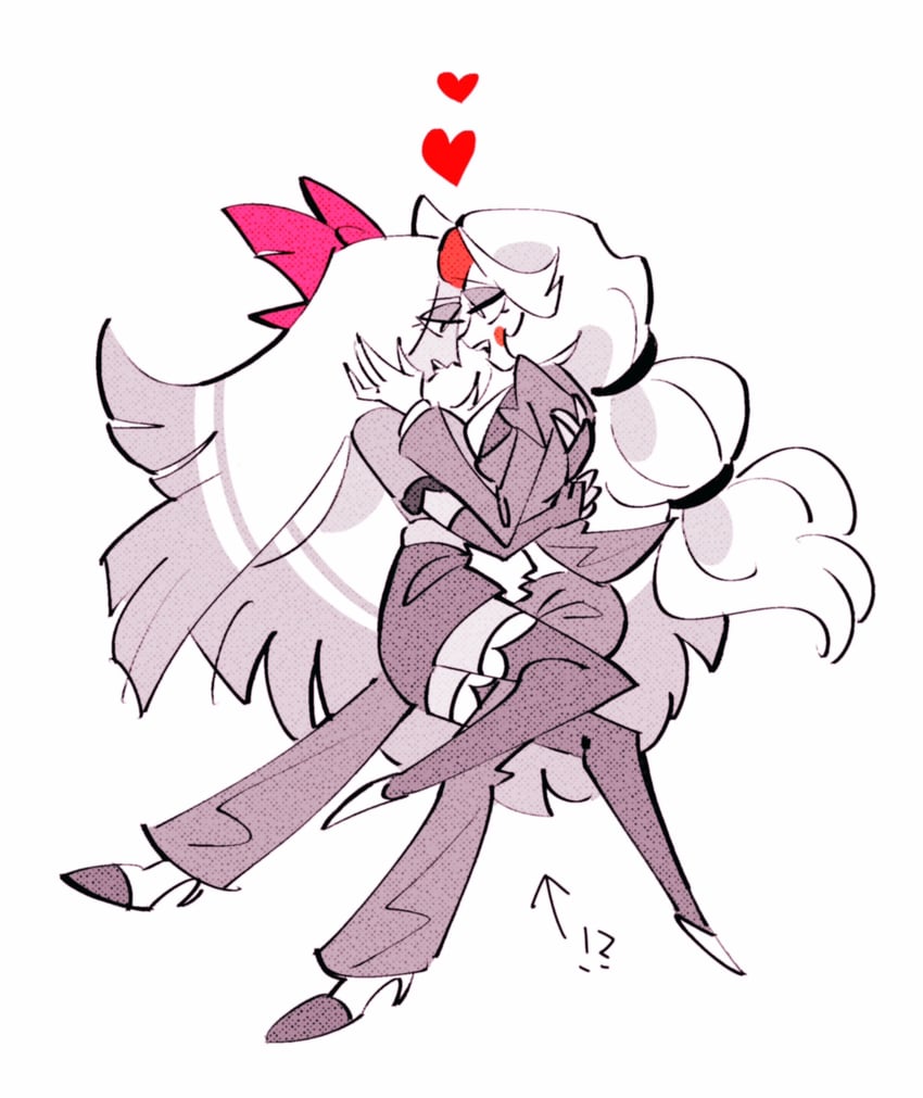 charlie morningstar and vaggie (hazbin hotel) drawn by yasutak1192