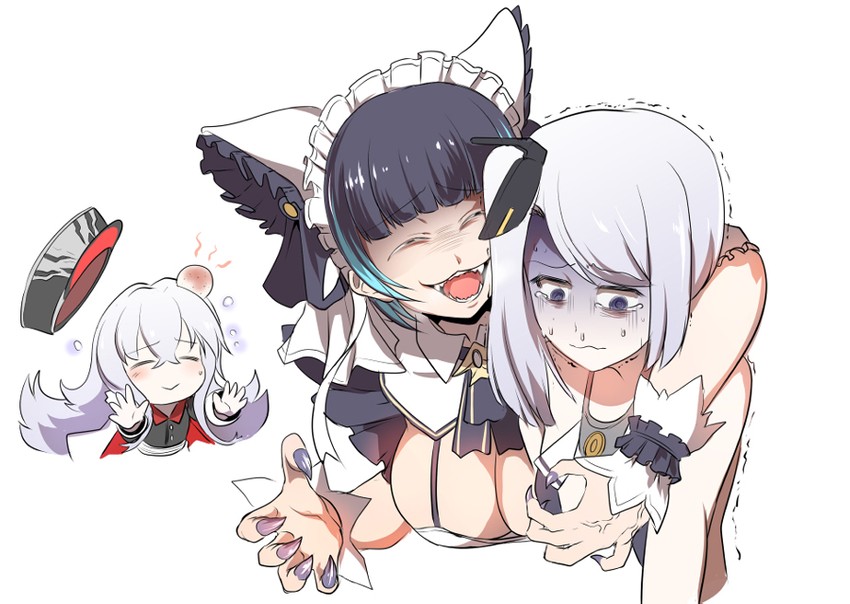 cheshire, graf zeppelin, and zeppy (azur lane) drawn by steed_(steed_enterprise)