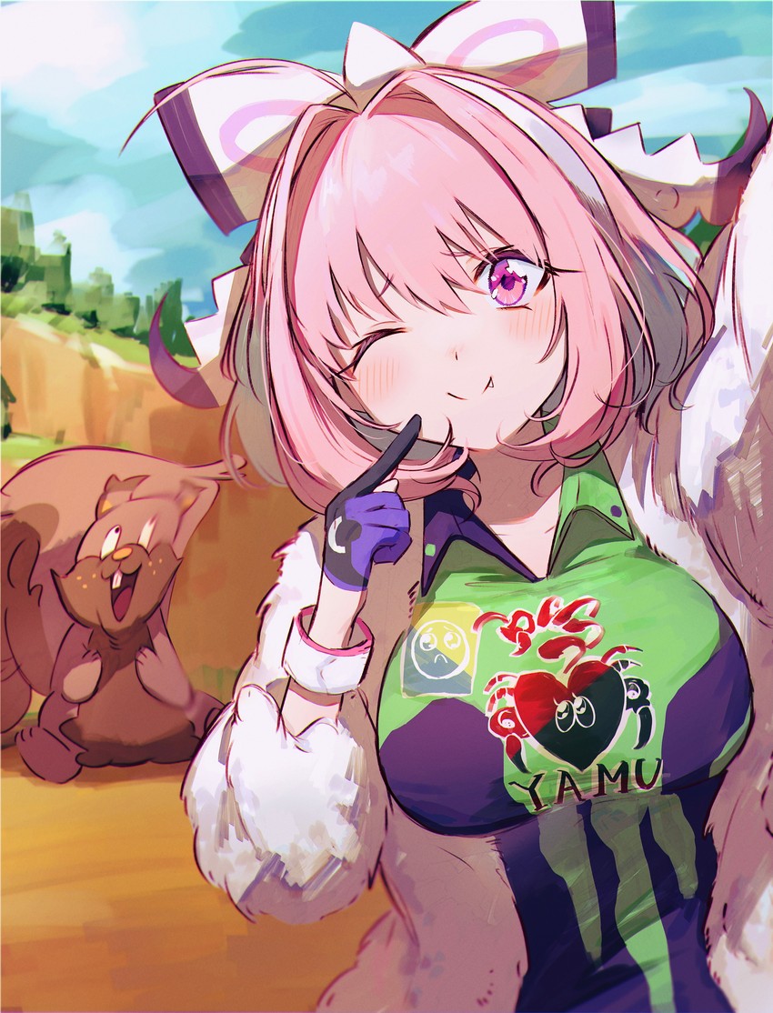 yumemi riamu, klara, and greedent (pokemon and 3 more) drawn by hamachamu