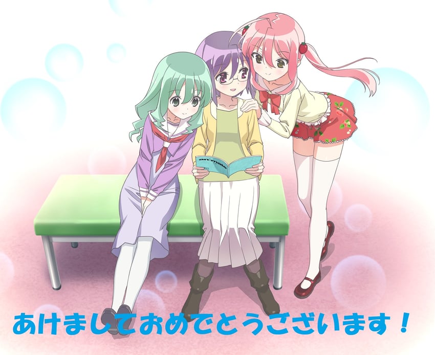 moesaki ichigo, kohana rin, and ichinose futaba (sore ga seiyuu!)