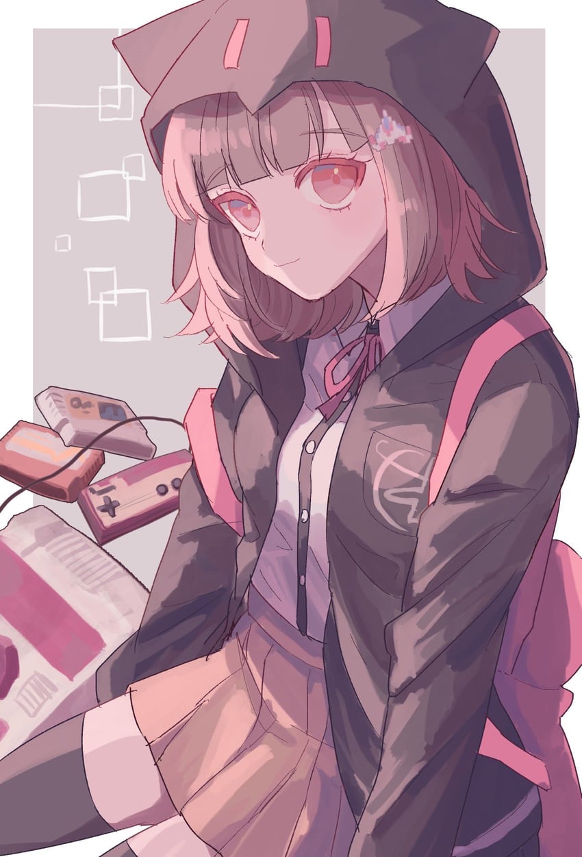 nanami chiaki (danganronpa and 2 more) drawn by ibushi_(kuyuru_29)